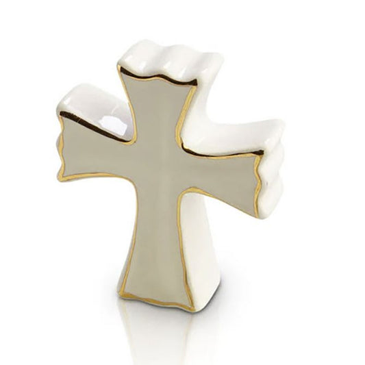 Lot of 7 - White Ceramic Cross Wall Decor Christian Crosses