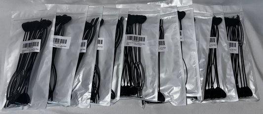Lot of 10 - GIRLOOKA 16PCS Hair Styling Makers Black Heart Ponytail Tools by GIRLOOKA
