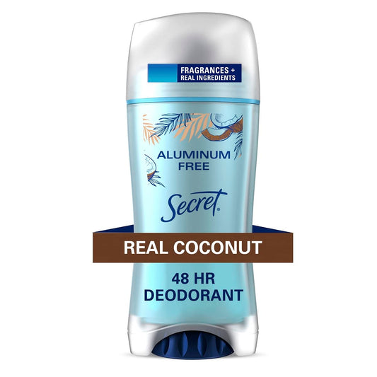 Lot of 7 - Secret Aluminum Free Deodorant Coconut 2oz Gentle Skin by Secret