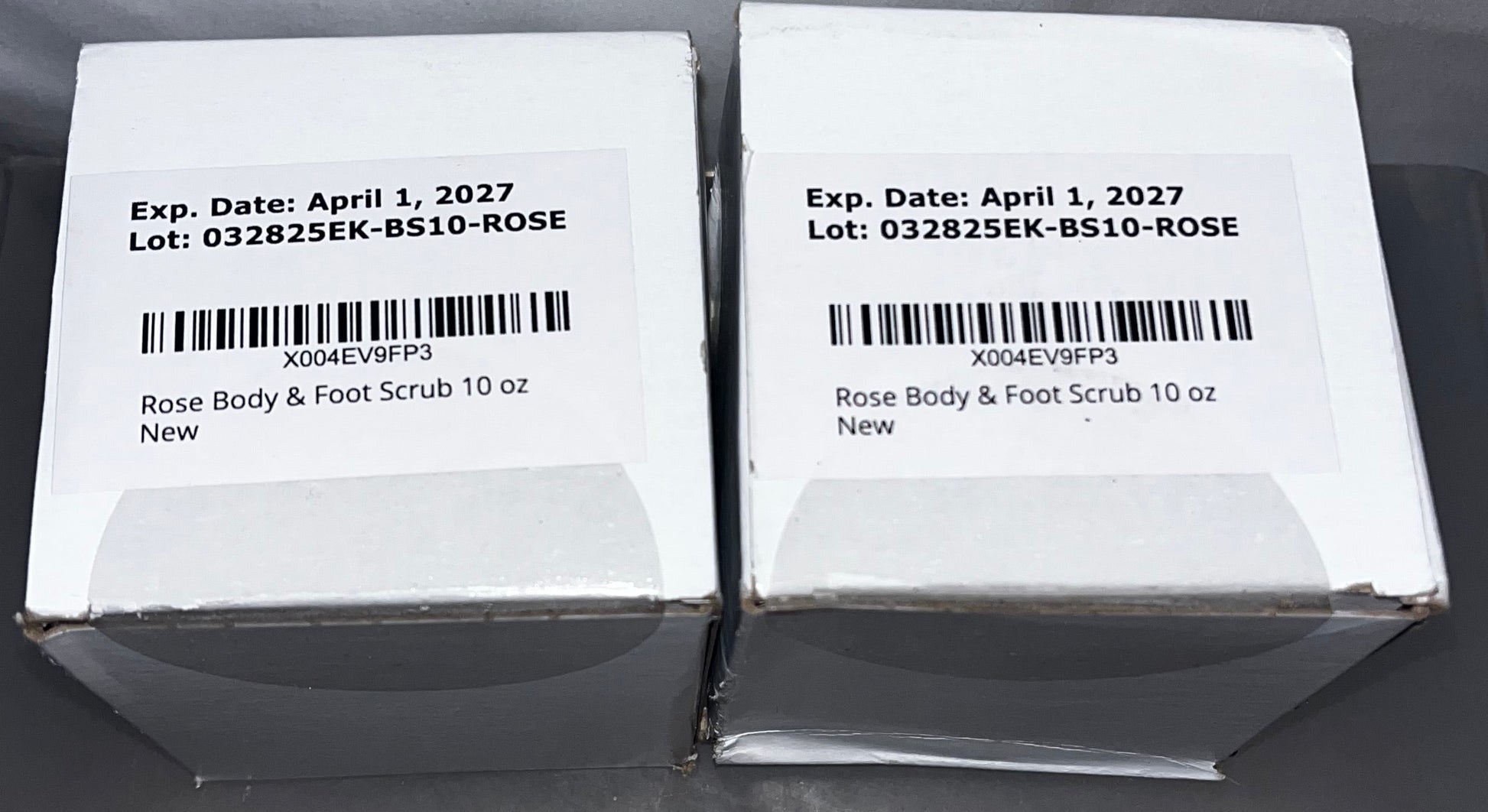 Lot of 8 - Essentially Kates Rose + Almond Body Scrub 10 oz by Essentially Kates