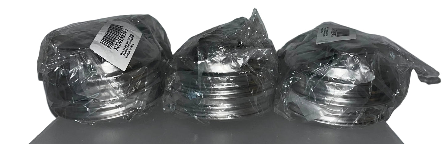 Lot of 3 - Mason Jar Pour Spout Lid Stainless Steel with Handle 2 Pack by Palksky