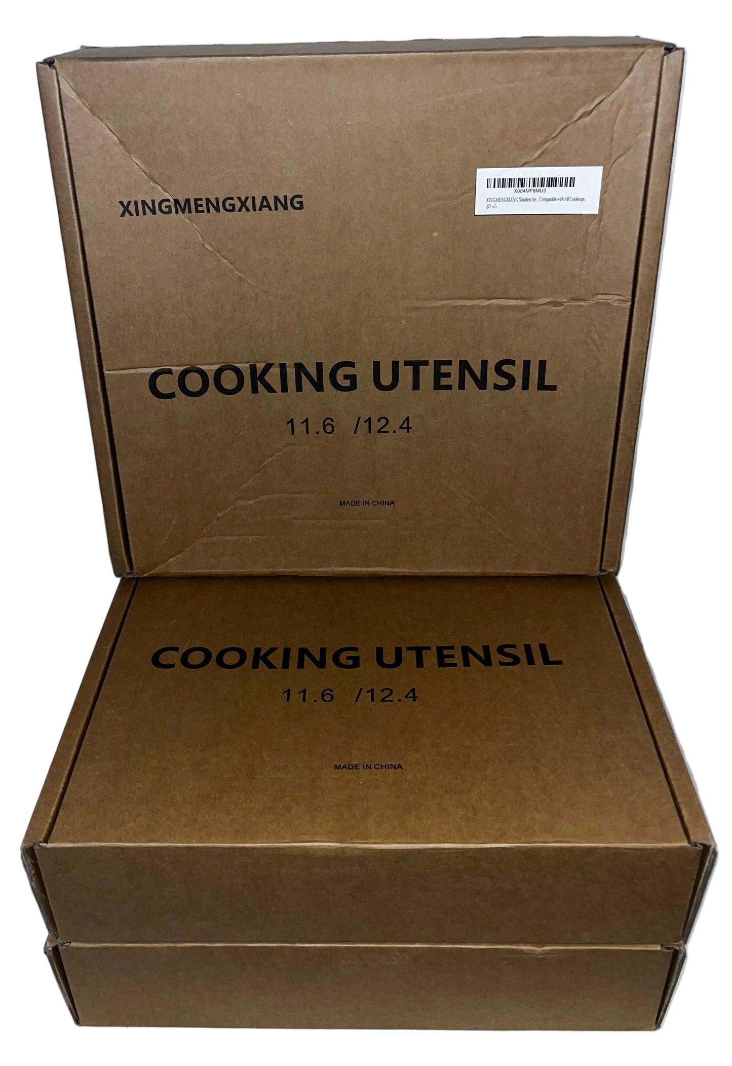Lot of 3 - Stainless Steel Honeycomb Nonstick Frying Pans 12.4" by XINGMENGXIANG