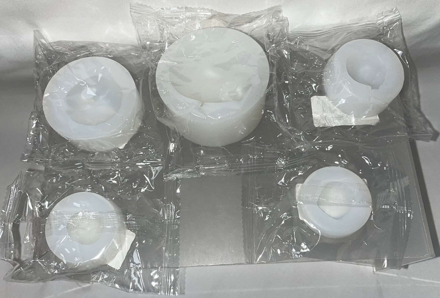 Lot of 16 - HJACS Face Polymer Clay Silicone Molds Kids Faces UV Resin Craft Mold Set by HJACS