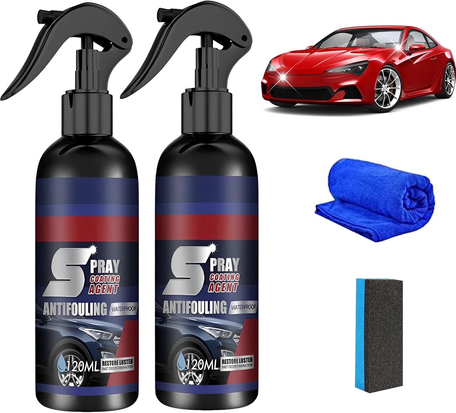 Lot of 4 - Rayhong Spray Coating Agent Antifouling Waterproof 120mL by Rayhong