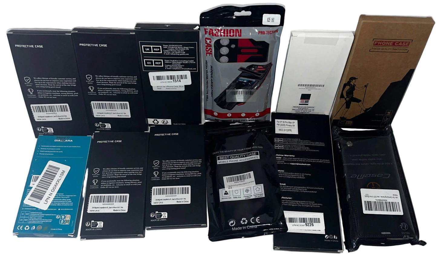 Mixed Lot of Cell Phone Cases - Premium Assorted Brands & Style by JETech