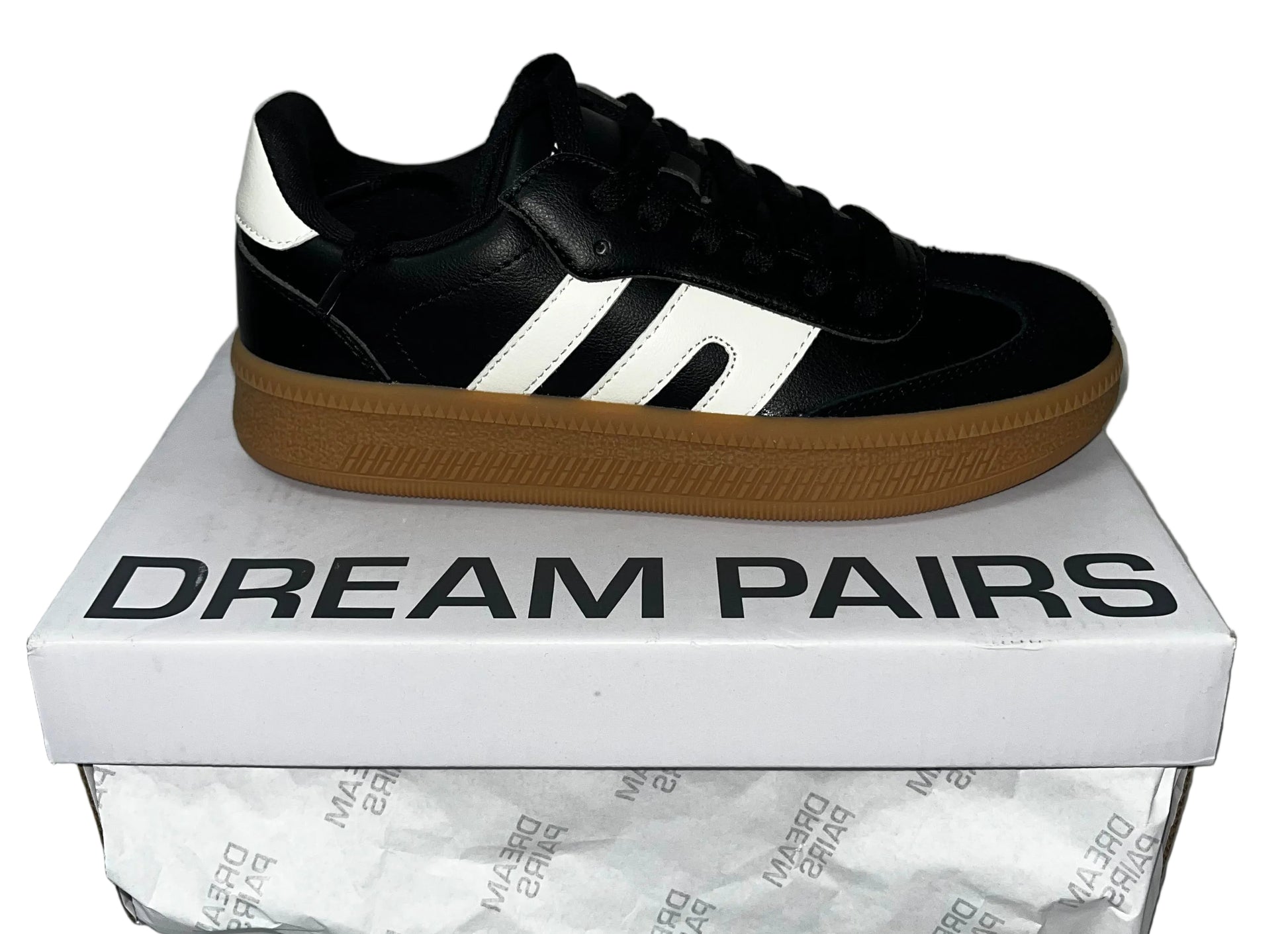 Lot of 3 - Dream Pairs Casual Sneakers Shoes Black Gum Sole Women's Sizes 7 & 8.5 by Dream Pairs
