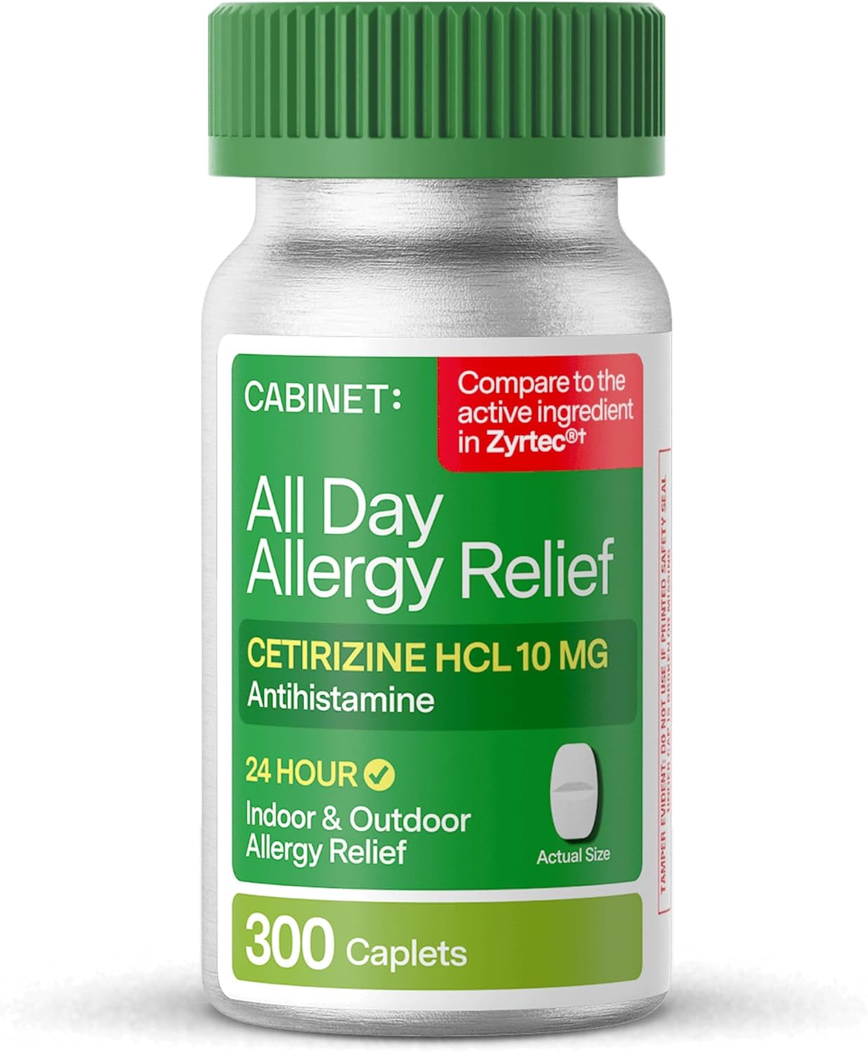 Lot of 10 - Cabinet All Day Allergy Relief Cetirizine 10mg 30 Tablets by Cabinet: