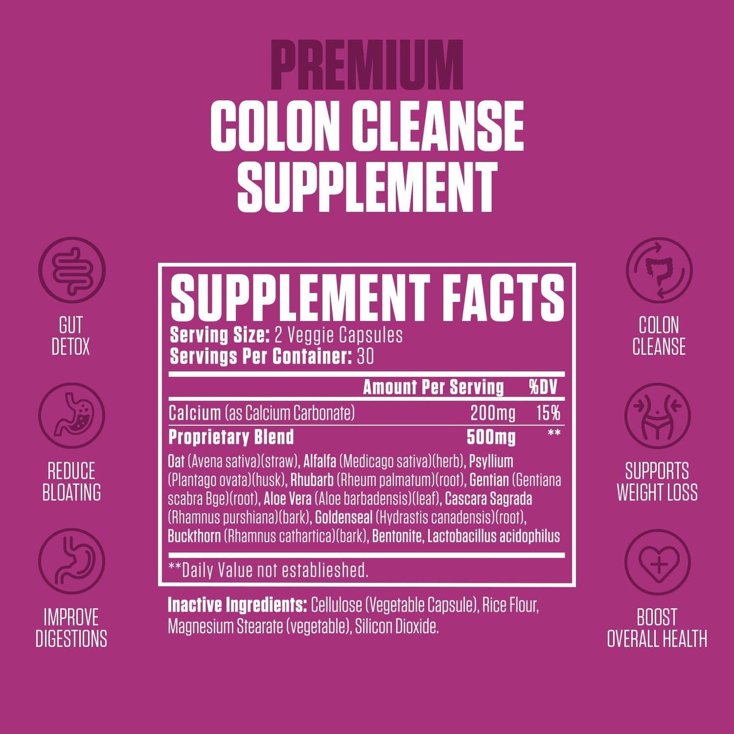 Lot of 13 - Colon Revive Extra Strength Digestive Support 60 Capsules