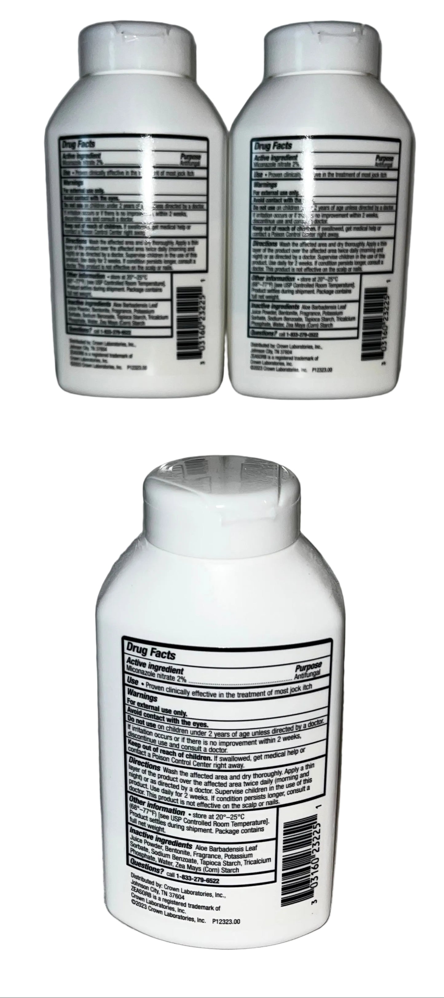 Pack of 3 - Zeasorb AF Antifungal Powder 2.5oz Jock Itch Relief by Zeasorb AF