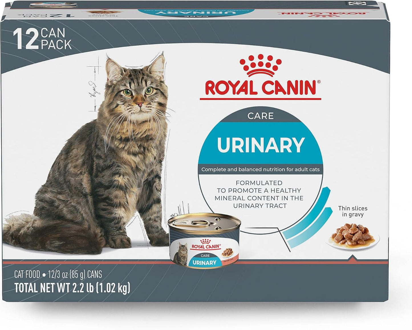 Lot of 4 - Royal Canin Care Urinary Wet Cat Food 12 Can Packs by Royal Canin