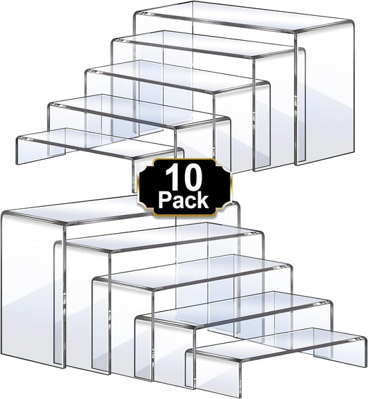 Lot of 5 - Aheroi Acrylic Display Risers / Display Shelf Set by Aheroi