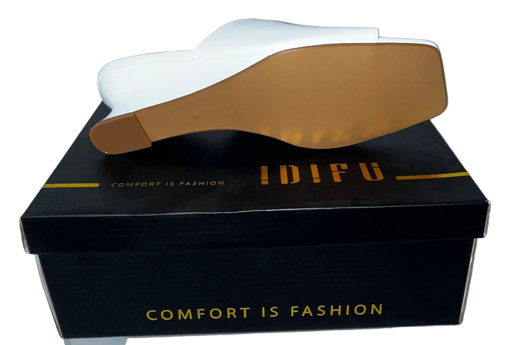 Lot of 5 - IDIFU Women's White Slip-On Low Wedge Sandals Size 8.5 New in Box by IDIFU