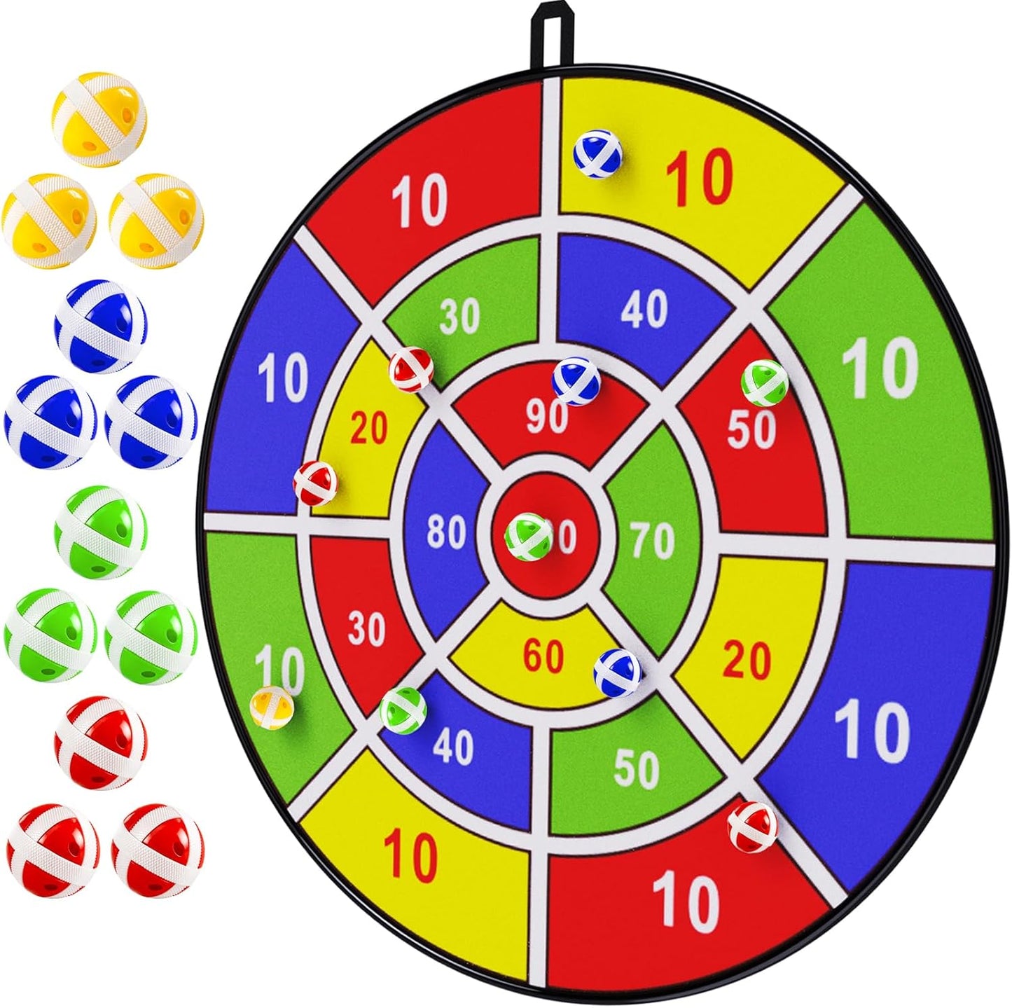 Lot of 3 - Sticky Ball Dart Board Sets Kids Toss Game Party Carnival Toy by BooTee