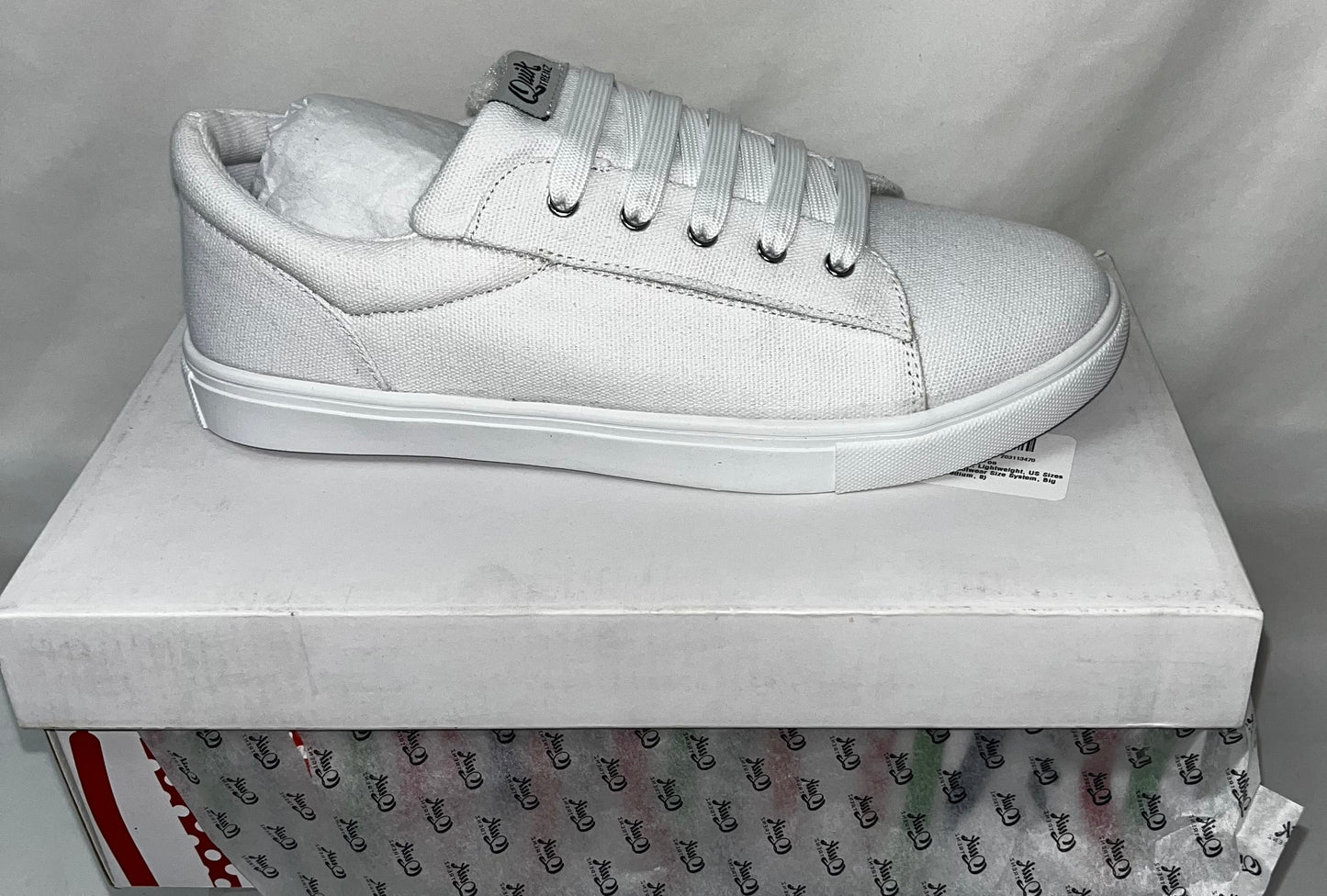 Lot of 2 - Quik Trenz DTrenz White Canvas Casual Sneakers Men's US Size 7 by Quik Trenz