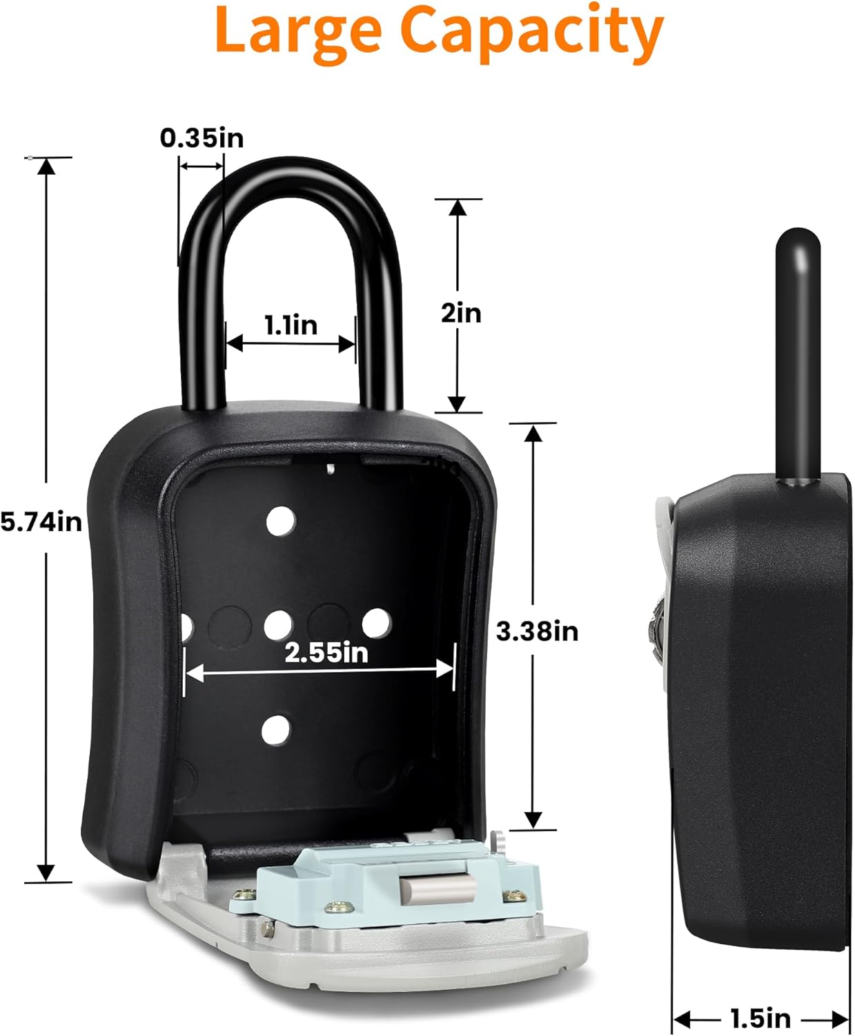 Lot of 5 - Wall Mount Combination Key Lock Boxes Outdoor Realtor Storage by Fayleeko