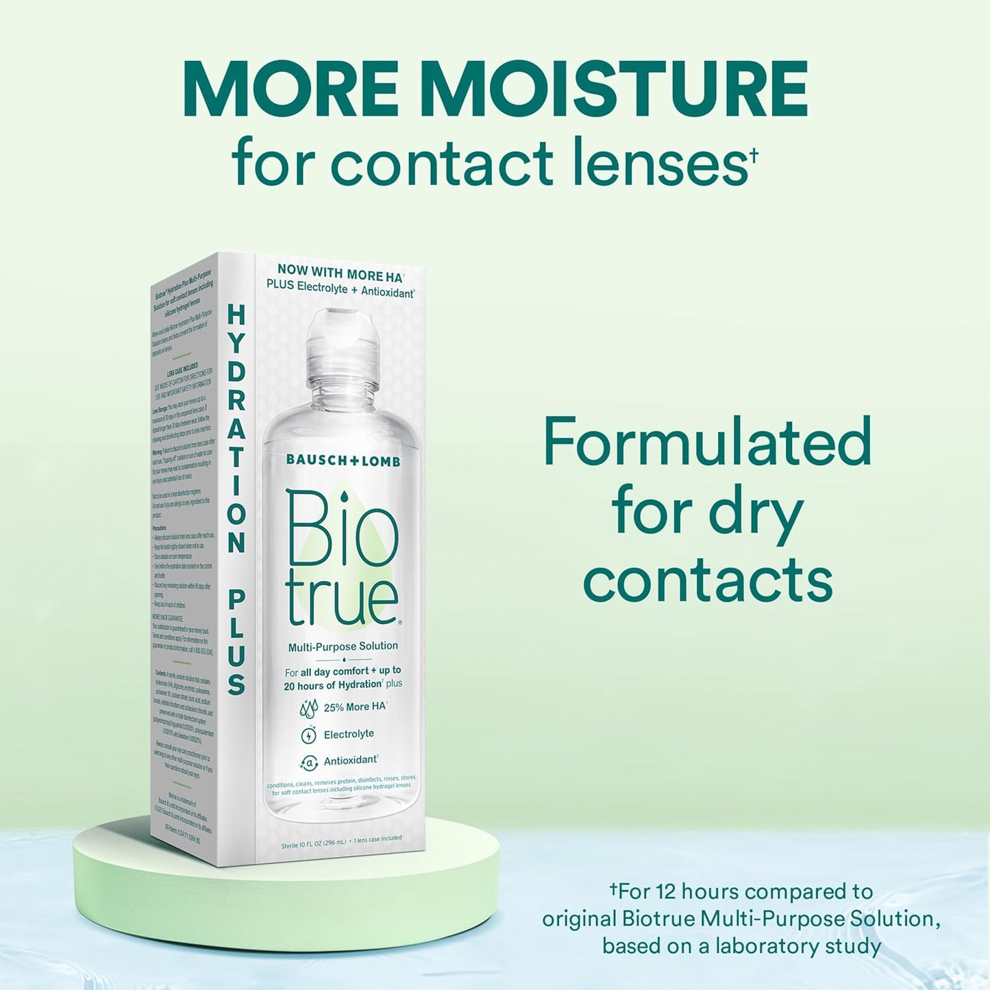 Lot of 4 - Bausch Lomb Biotrue Contact Lens Solution 2 Pack Hydration by Bausch + Lomb