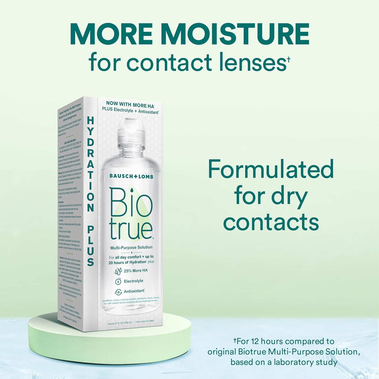 Lot of 4 - Bausch Lomb Biotrue Contact Lens Solution 2 Pack Hydration by Bausch + Lomb