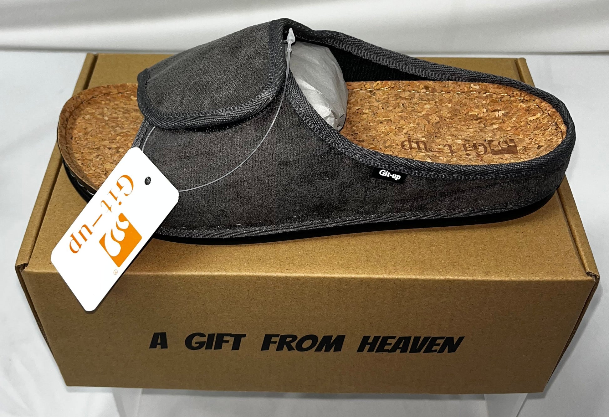 Lot of 3 - Git-up Women's Orthopedic Adjustable Slippers Gray Size 38 by Git-up