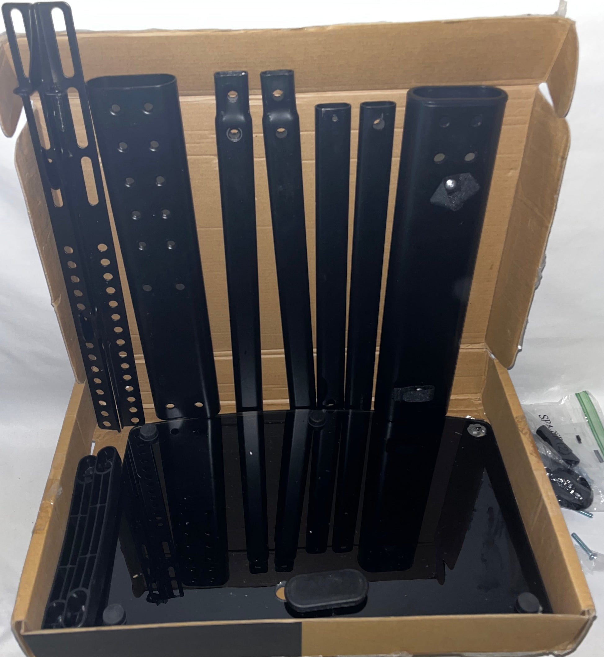 Lot of 2 - Hemudu Universal TV Stand HT03B-002 Adjustable Tabletop Mount by Hemudu