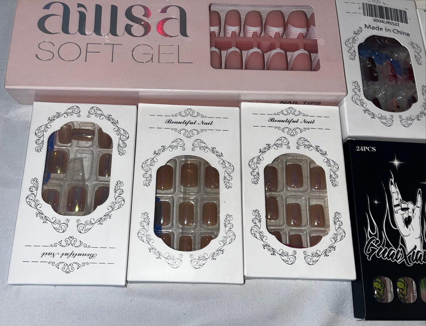 Mixed Lot of Press On Nails, Nail Art, Kids Gel French Tip Wholesale Bundle by Instant Mani