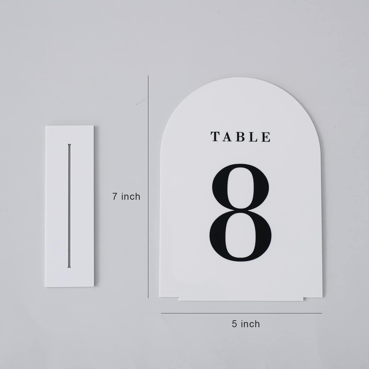 Table Number Sign Set 1-20 Double Sided Cards w/ Holders Wedding Reception by Uniqooo
