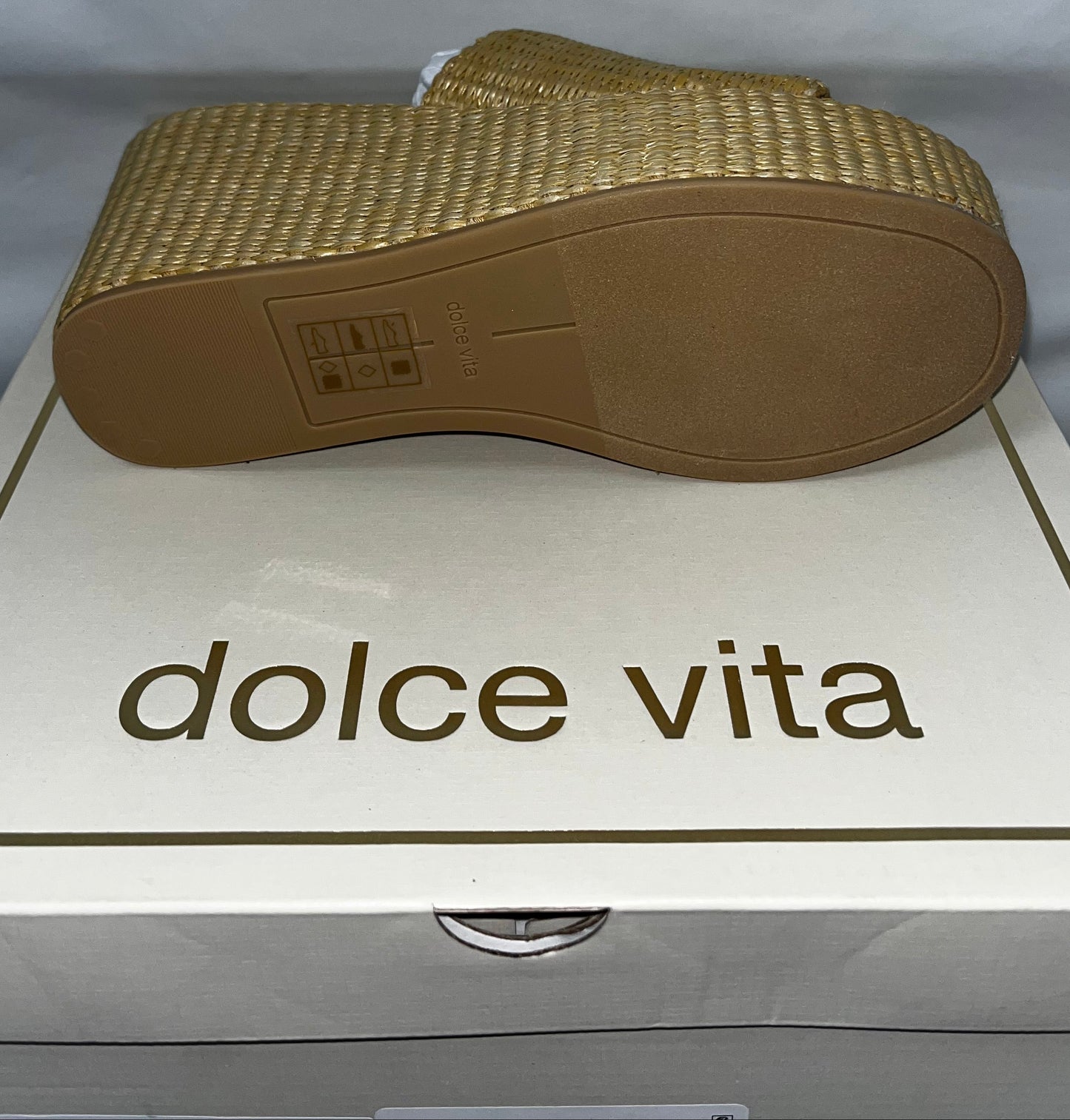 Lot of 3 - Dolce Vita Joclyn Raffia Platform Wedge Slide Sandals Women's Sizes 6 & 8 by Dolce Vita