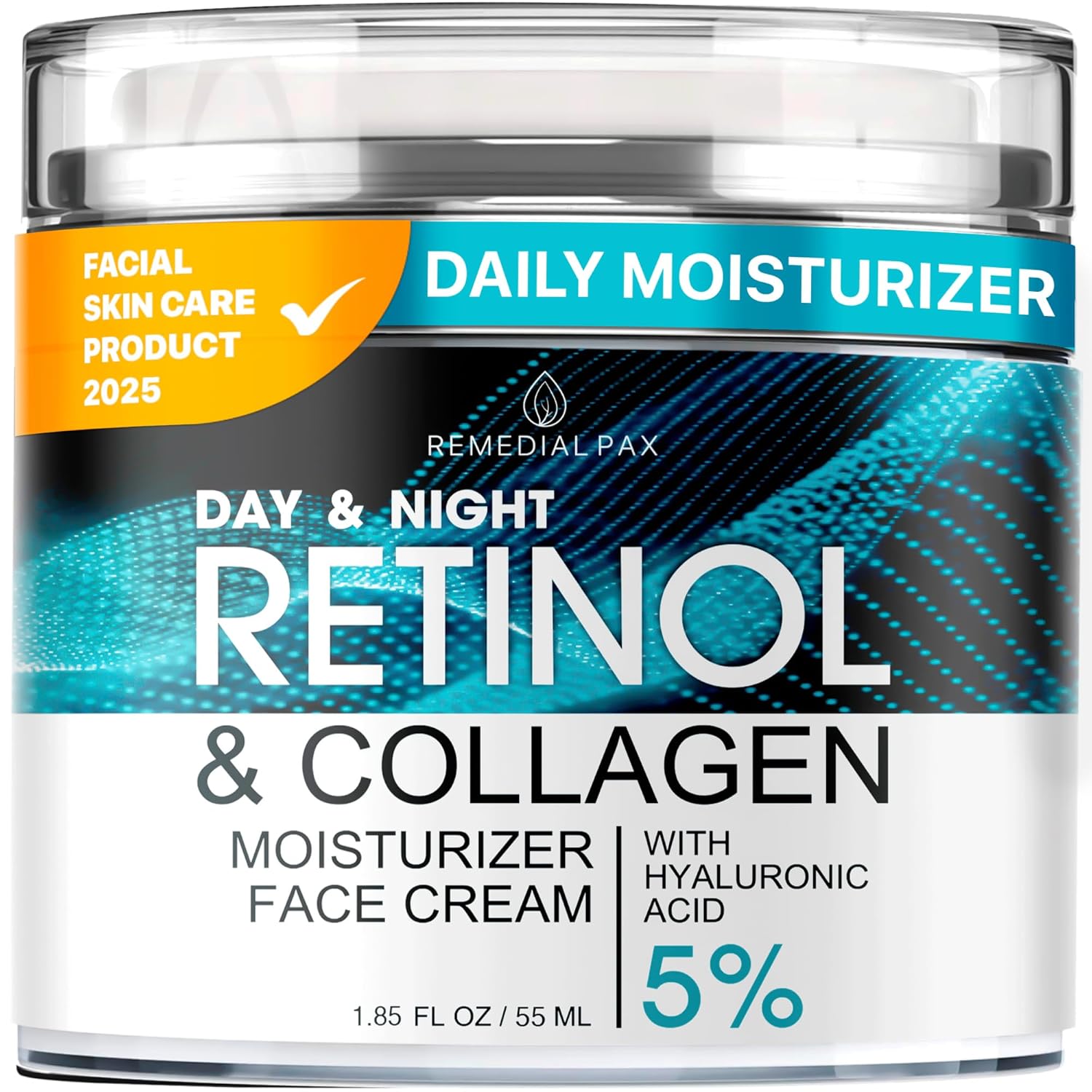Lot of 23 - Remedial Pax Retinol & Collagen Face Cream 5% Hyaluronic Acid 55mL by Remedial Pax
