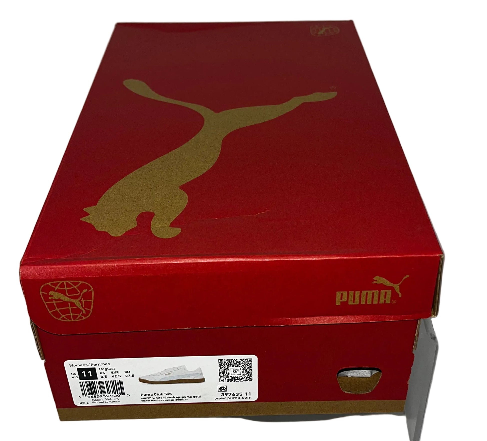 PUMA Club 5v5 Women's Sneakers Warm White Dewdrop Gum Sole US Size 11 by PUMA