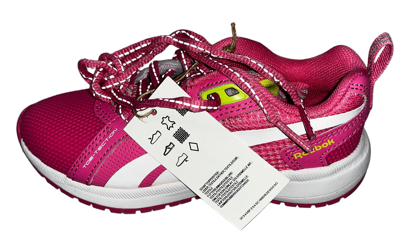 Lot of 2 - Reebok Durable XT Girls Running Shoes Pink White Yellow Size 12 Little Kid by Reebok
