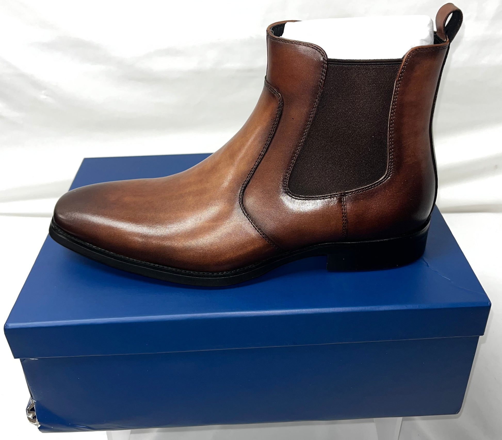 Lot of 3 - Men's Brown Leather Chelsea Dress Boots Size 10