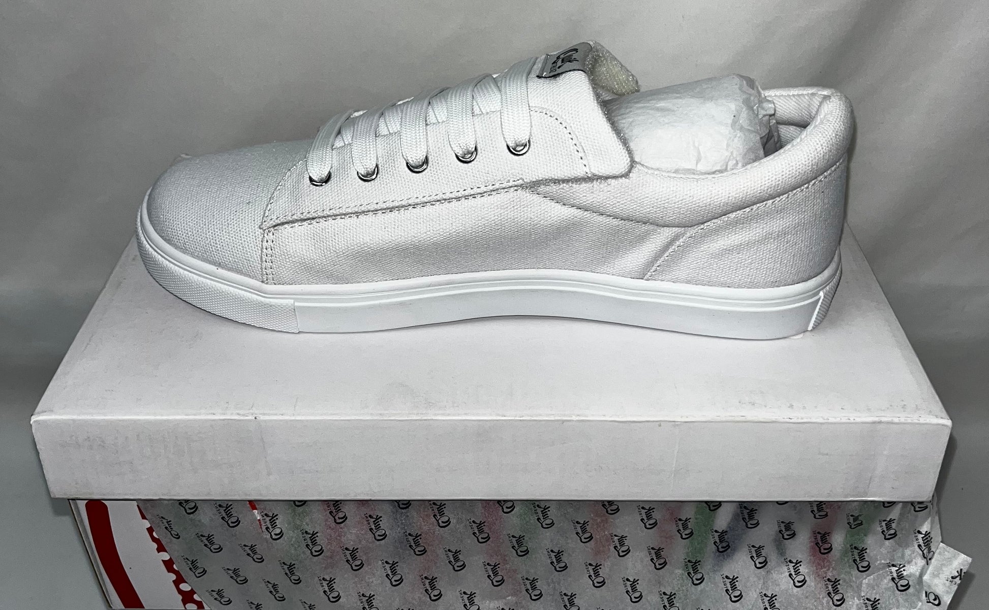 Lot of 2 - Quik Trenz DTrenz White Canvas Casual Sneakers Men's US Size 7 by Quik Trenz