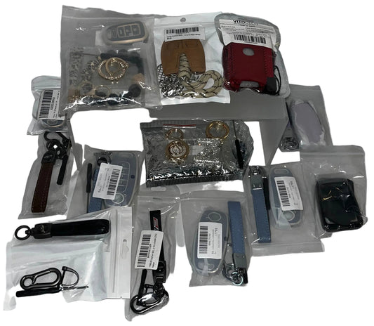 Lot of 13 - Mixed Car Key Fob Covers Keychains & Accessories