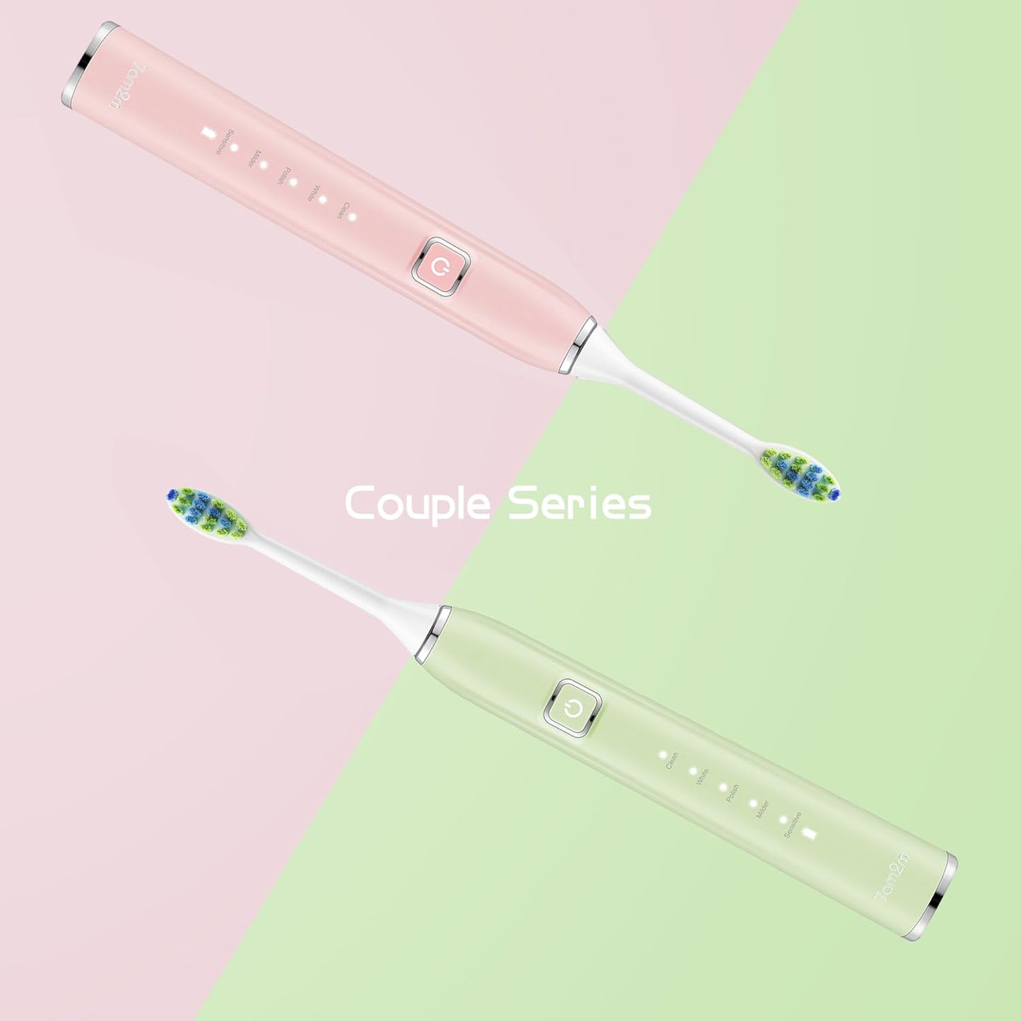 Lot of 10 - 7am2m Sonic Electric Toothbrush 2 Pack Rechargeable by 7am2m