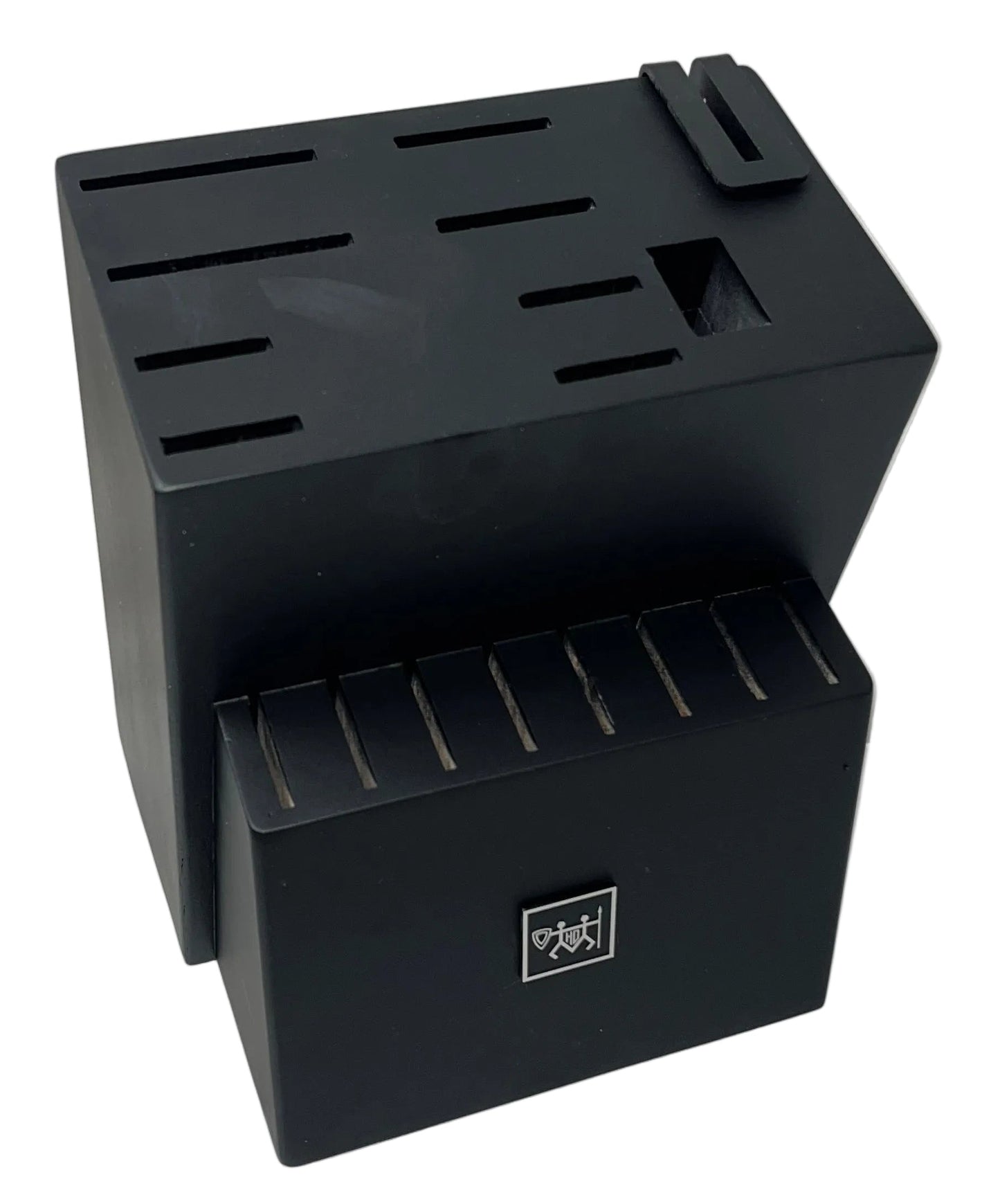 Hunter.Dual 19-Piece Kitchen Knife Set with Block & Sharpener Black by Hunter.Dual