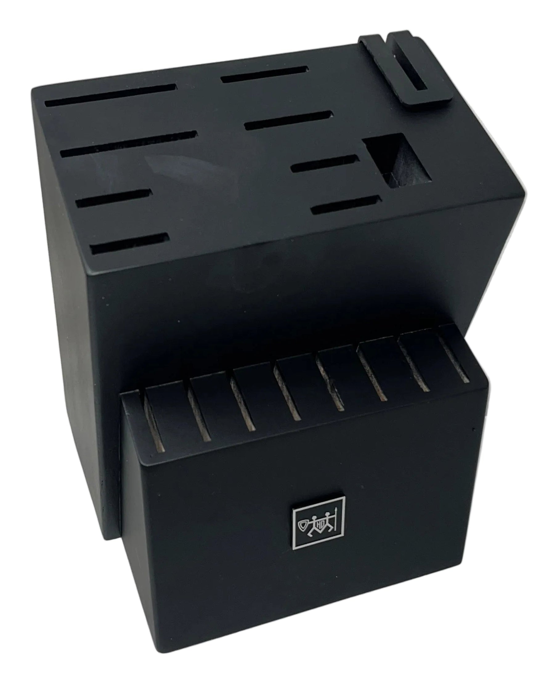 Hunter.Dual 19-Piece Kitchen Knife Set with Block & Sharpener Black by Hunter.Dual