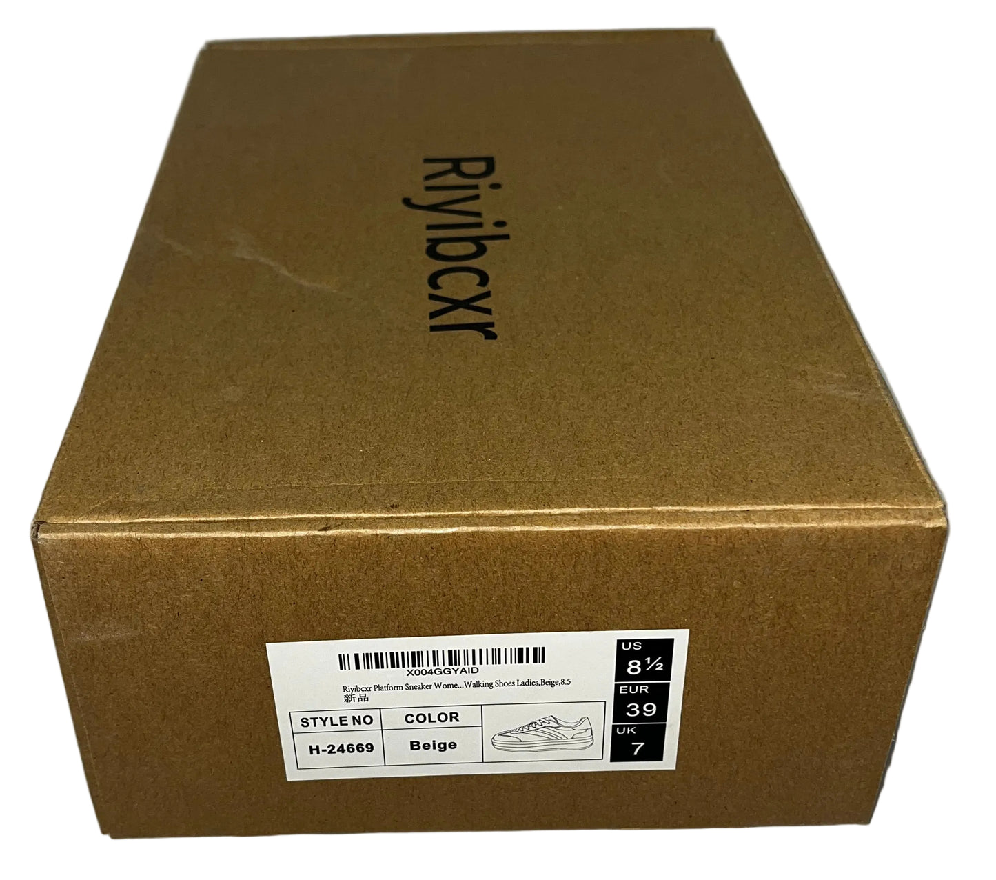 Lot of 10 - Riyibcxr Women's Beige Platform Sneakers Sizes 7-9 by Riyibcxr