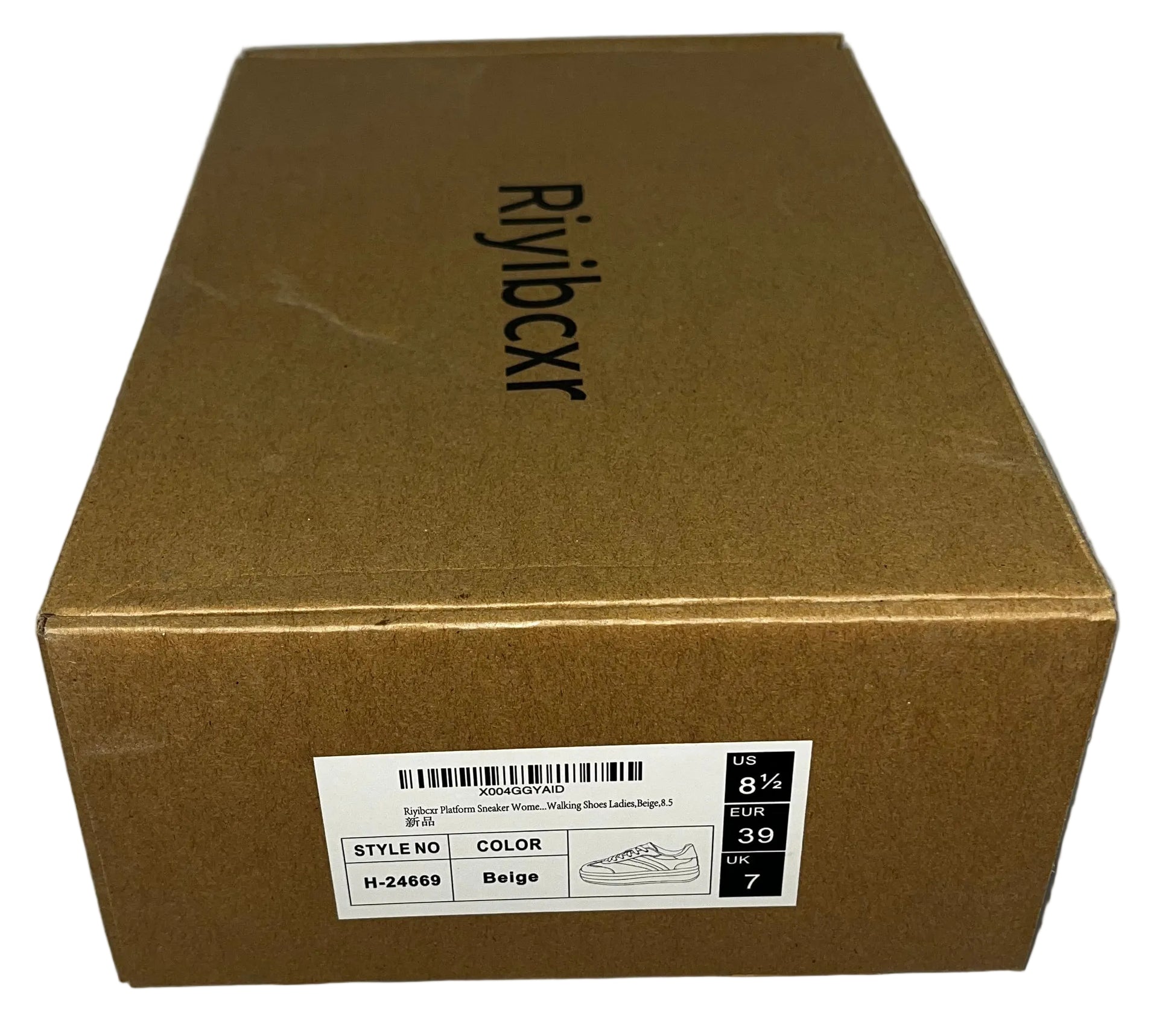 Lot of 10 - Riyibcxr Women's Beige Platform Sneakers Sizes 7-9 by Riyibcxr