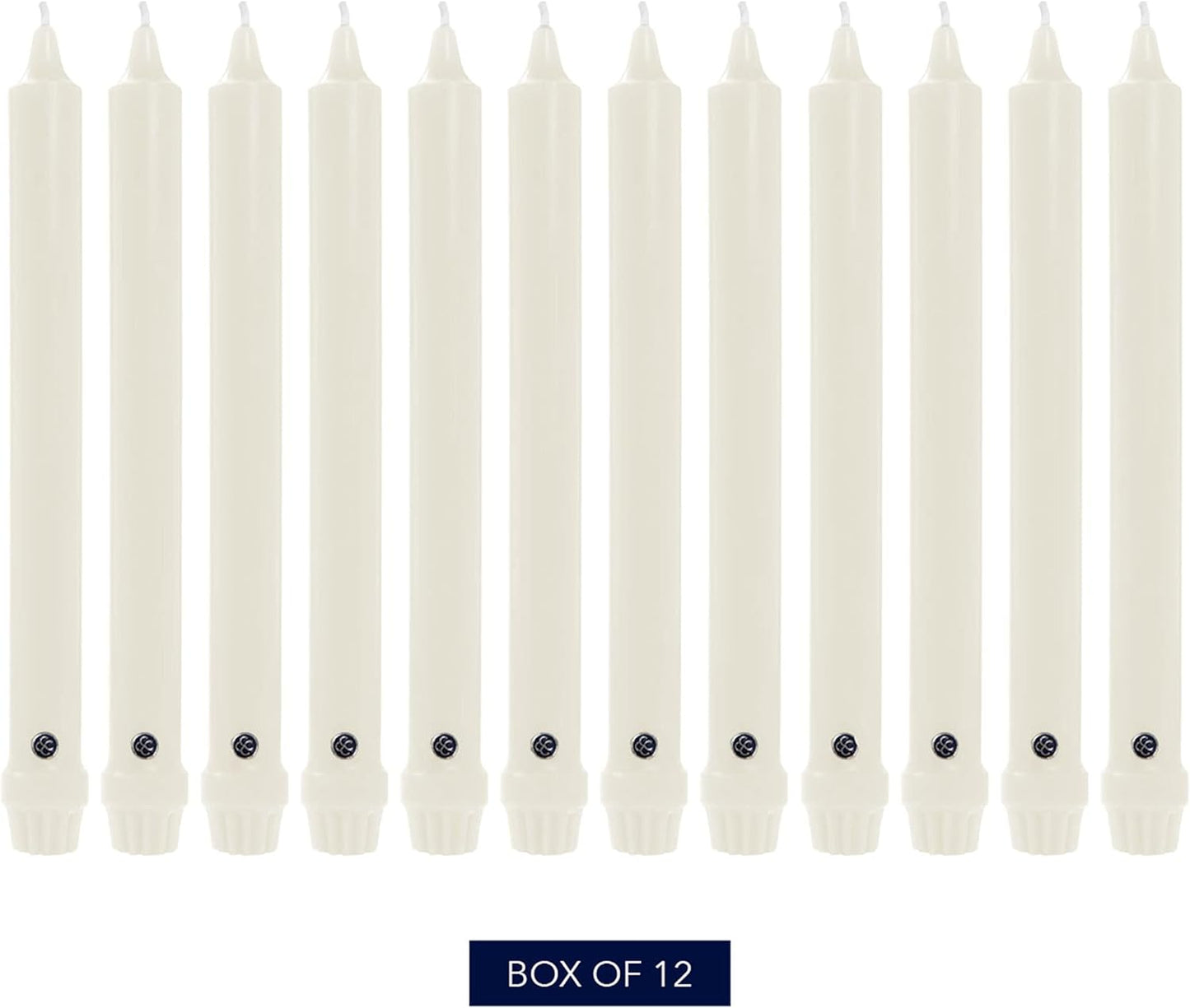 Colonial Candle 12" Classic White Taper Candles 12 Count New by Colonial Candle