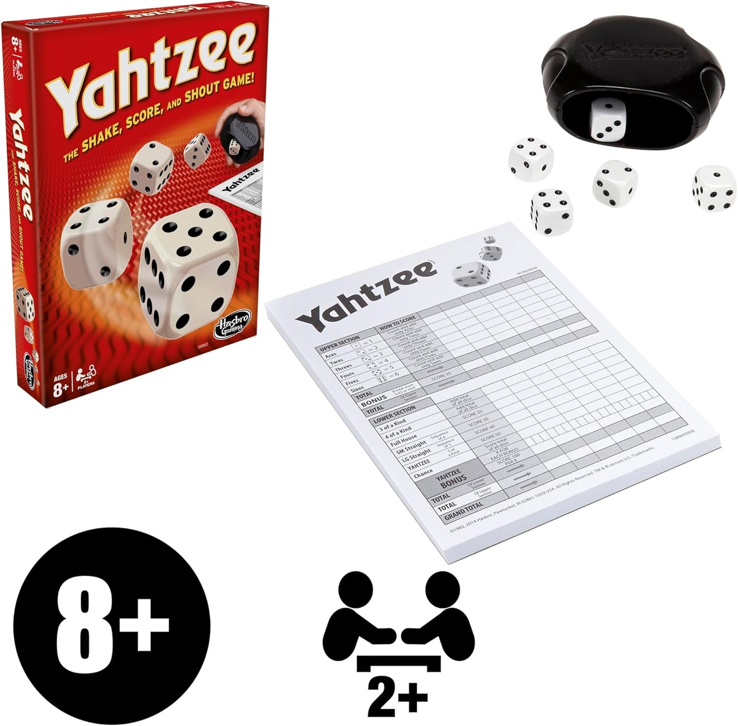 Lot of 3 - Hasbro Yahtzee Dice Game Complete New Sealed by Hasbro Gaming