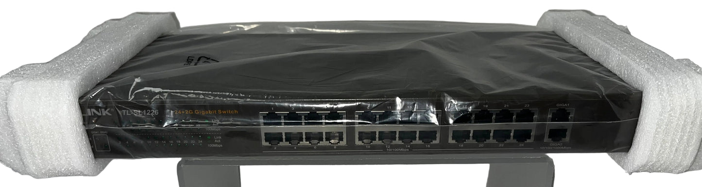 TP-Link TL-SL1226 24-Port +2 - Unmanaged Rackmount Network Switch by TP-Link