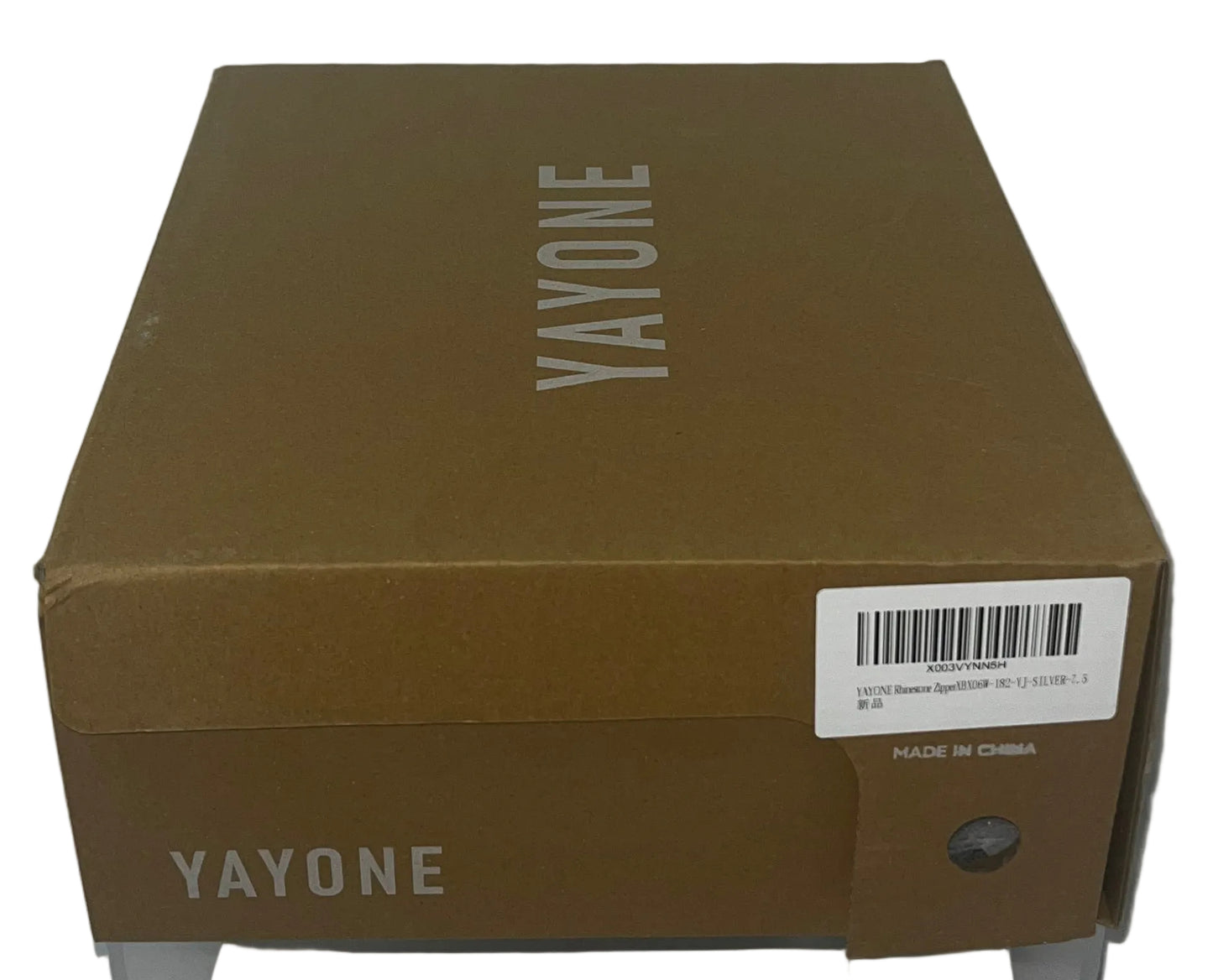 YAYONE Women's Rhinestone Ankle Boots Silver Block Heel Size 7.5 New by YAYONE