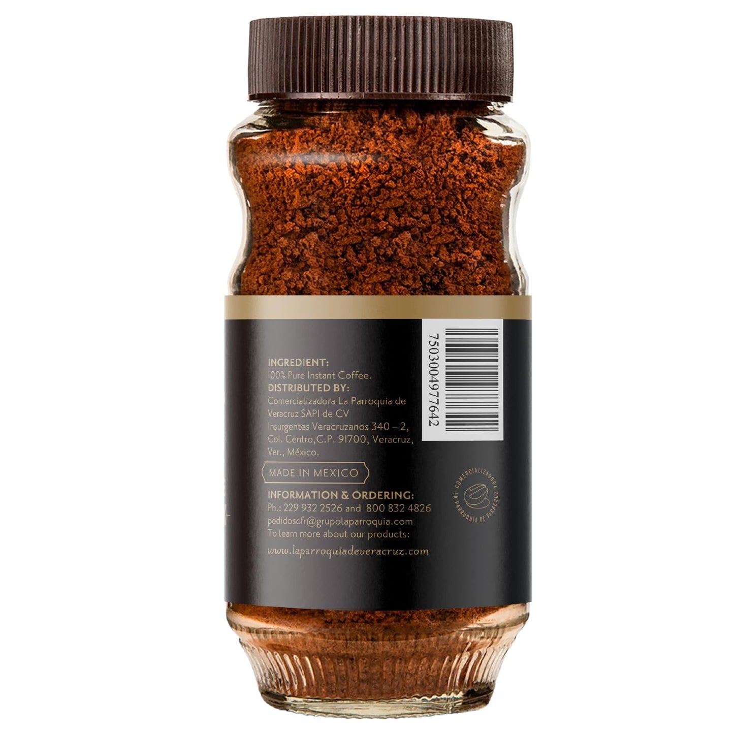 Lot of 4 - La Parroquia de Veracruz Instant Coffee 7oz Jars by La Parroquia