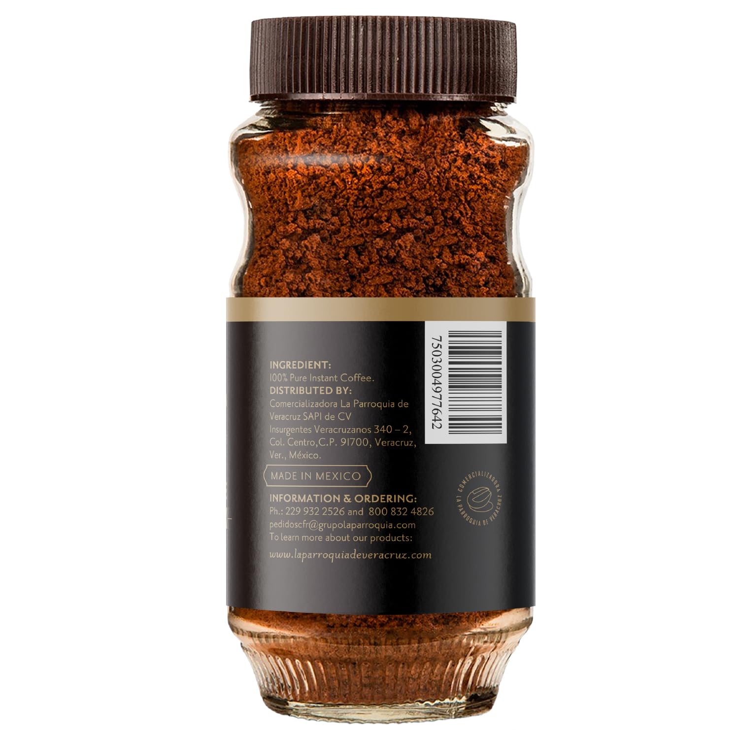 Lot of 4 - La Parroquia de Veracruz Instant Coffee 7oz Jars by La Parroquia