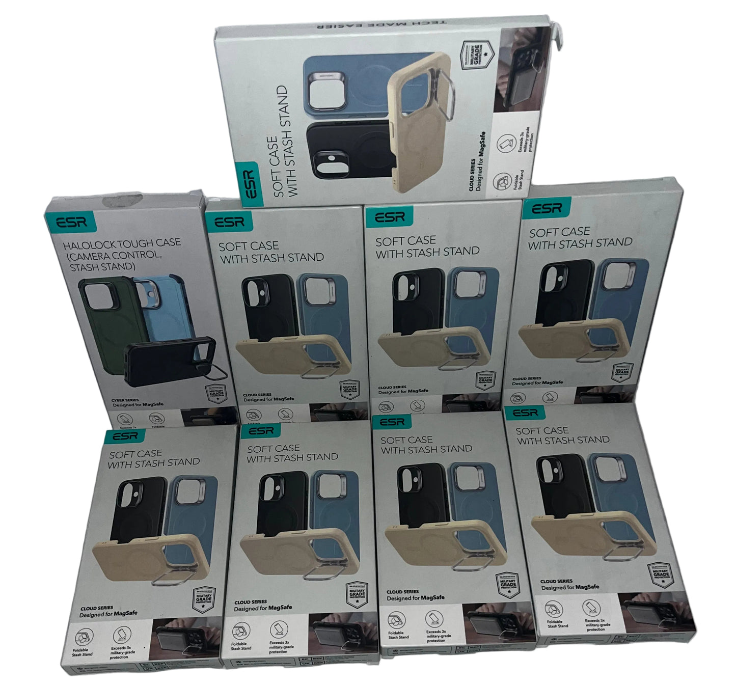 Mixed Lot of Cell Phone Cases - Premium Assorted Brands & Style by JETech