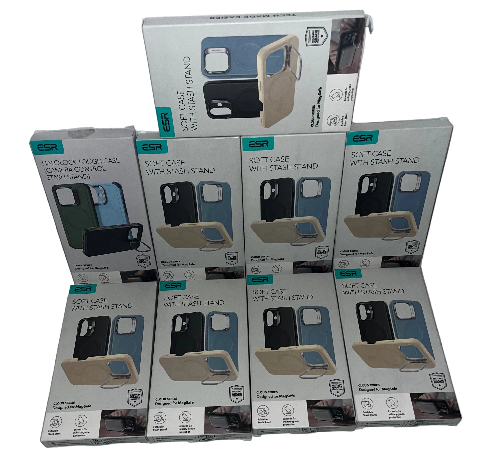 Mixed Lot of Cell Phone Cases - Premium Assorted Brands & Style by JETech