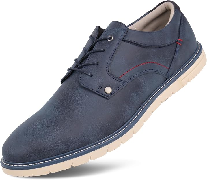 Hawkwell Men's Blue Casual Lace-Up Oxford Shoes Size 14 by Hawkwell