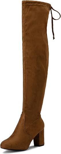 Lot of 5 - Women's Chocolate Brown Over-the-Knee Block Heel Boots Size 9 by GY Yephgour
