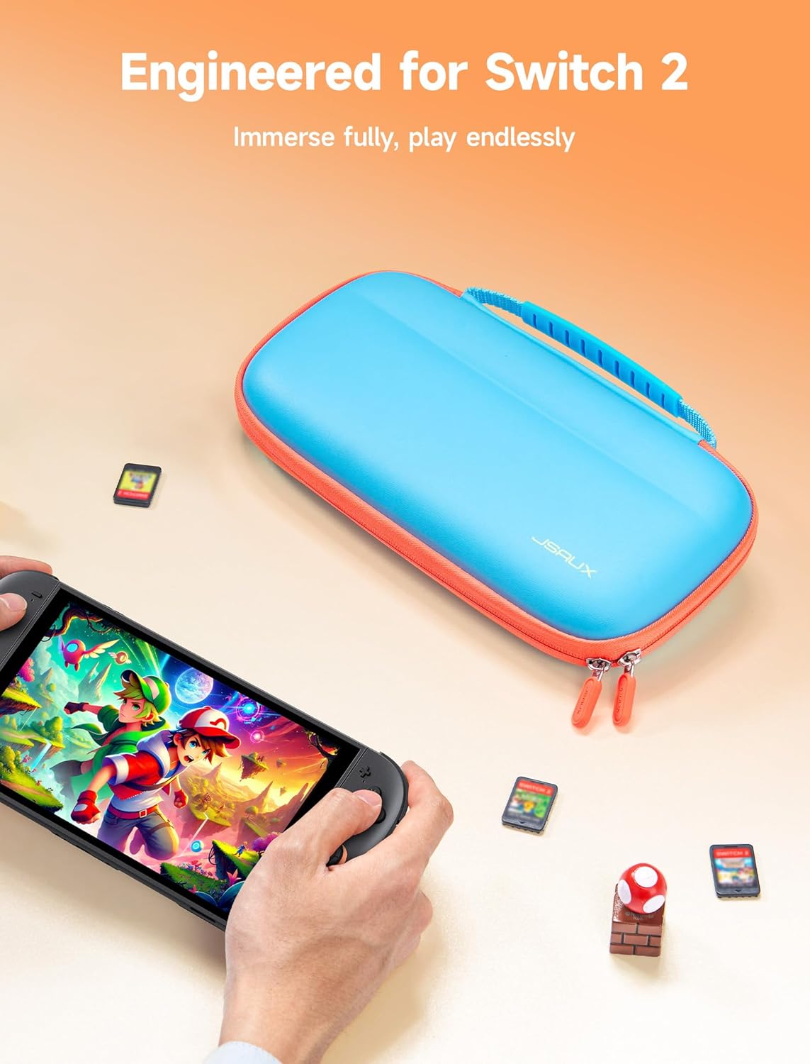 Lot of 4 - JSAUX Nintendo Switch Carrying Case Slim Travel Case by JSAUX