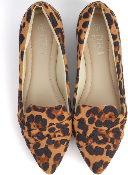 Lot of 5 - MUSSHOE Women's Leopard Print Pointed Toe Loafers Flats Size 7.5 by MUSSHOE