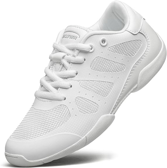 Lot of 24 - BAXINIER Girls White Cheer Shoes Size 5 Big Kid by BAXINIER